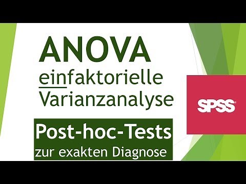 Post-hoc-Test bei einfaktorieller Varianzanalyse (ANOVA) in SPSS - Daten analysieren in SPSS (37)