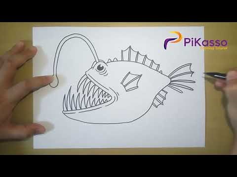 Anglerfish Easy Drawing Tutorial