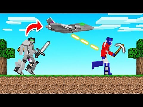 HUNTERS vs TRANSFORMER SPEEDRUNNER! (Minecraft)