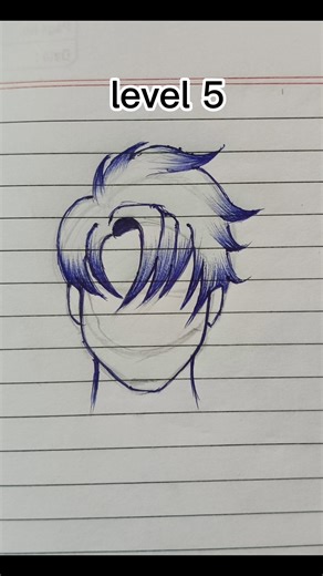 how to draw anime hair #anime #animedrawing #drawing