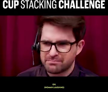 204K views · 1K reactions | Can we stack 100 cups? Or will we fail horribly? | Smosh | Facebook