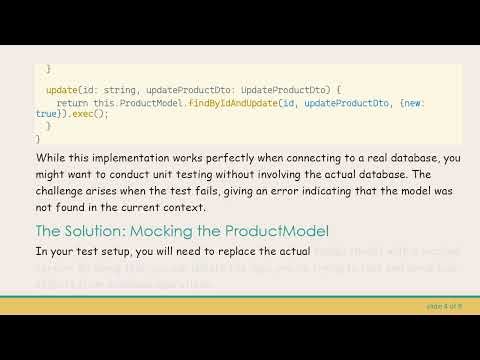 How to Mock a Mongoose Database in NestJS Service for Effective Testing