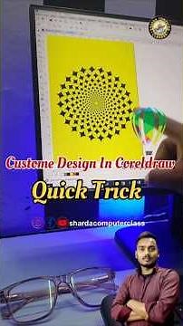 🌸 CorelDRAW X7 Flower Design Tutorial 🌼 | 3D Logo & Tulip Flower Drawing #shorts #coreldraw #design