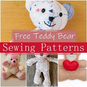 15 Free Teddy Bear Sewing Patterns