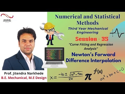 Curve Fitting and Regression Analysis | Newton's Forward Difference Interpolation | Unit- 04
