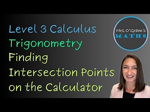 Finding points of intersection on the Graphics Calculator