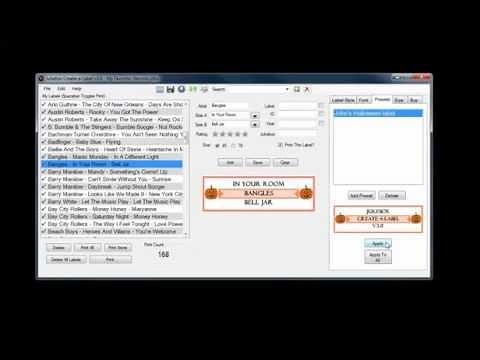 Jukebox Create-A-Label