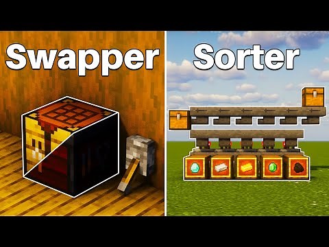 Minecraft: 5+ EASY & USEFUL Redstone Builds!