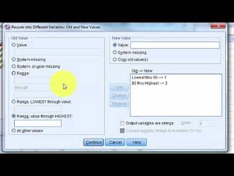 SPSS: Changing scale variable to nominal variable