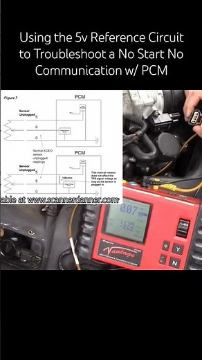 Using the 5V Reference Circuit to Troubleshoot a No Start No COM w/ PCM