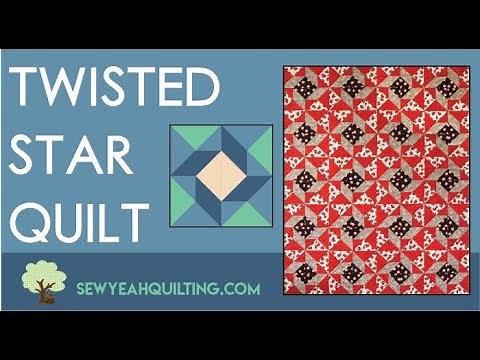 EASY Twisted Star Quilt Tutorial | FREE PATTERN