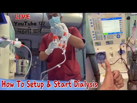 How to Setup Dialysis Machine | Priming & initiate Hemodialysis