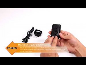 Enkeeo Wired Bike Computer USB Rechargeable Bicycle Speedometer Odometer