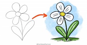 Simple Flower Drawing: A Beautiful Flower in a Few Easy Steps