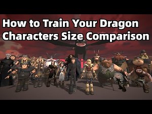 How to Train Your Dragon Character Size Comparison | Smallest to Biggest
