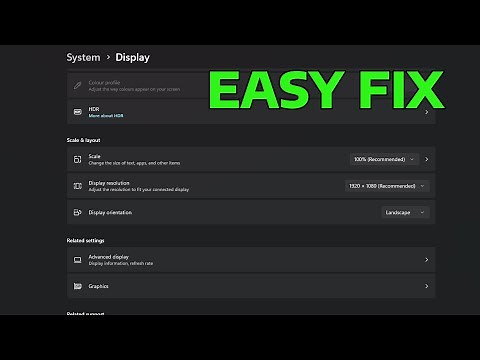 How To Fix Input Not Supported Display Monitor Windows 11