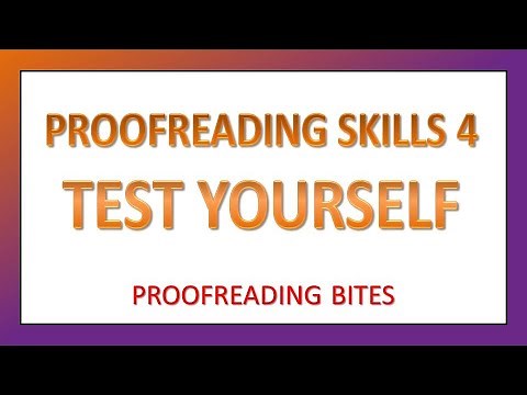 Test Your Proofreading Skills (4)
