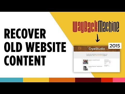 How to Recover Text & Images from an Old Website Using Wayback Machine