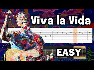 Coldplay - Viva La Vida - EASY Guitar tutorial (TAB)