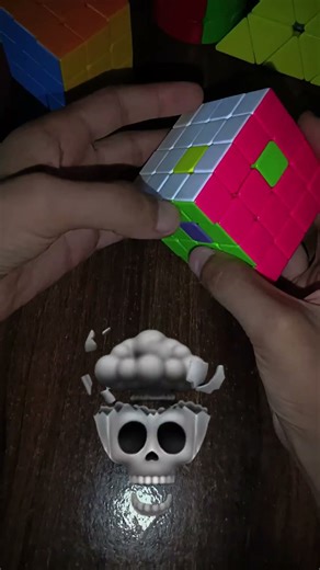 Crazy Dot Pattern on 4x4 Cube 🔥 #CubeTricks