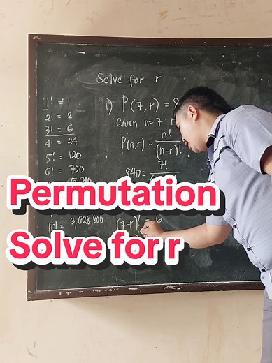 Understanding Permutations: Solve for r in Mathematics