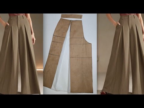 How to make a box pleats pants pattern