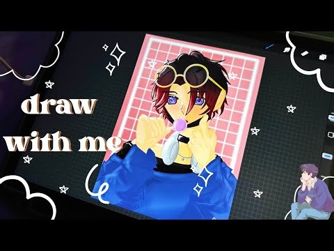 draw with me 🎵 | ipad asmr | new oc intro | procreate ✨
