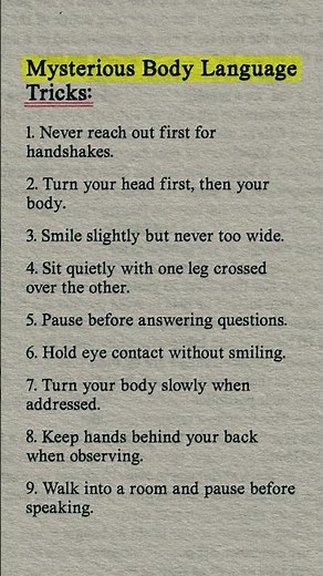 9 Body Language Tricks You NEED To Know!
