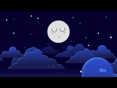 Lullaby for babies | Calming Bedtime video | Sleeping Moon | Night time song for children |