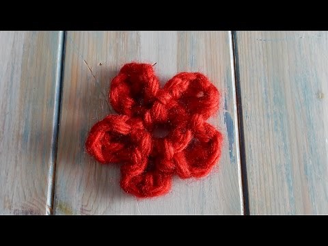 How to Finger Crochet a Flower