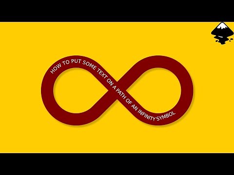 How to Put Text Into an Infinity Symbol in Inkscape