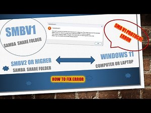 HOW TO FIX SMB v1 PROTOCOL with WINDOWS 11 OS | You can’t connect to the FILE SHARE, it’s not secure