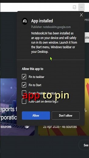 How to Install NotebookLM as an App on Windows 11 #ai #coding #aiassistant