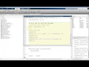 MATLAB Tutorial: Polynomial Curve Fitting in MATLAB