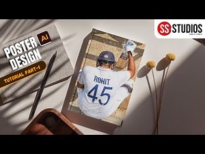 How to Design Posters in Adobe Illustrator | Step-by-Step Tutorial for Beginners 📍🔥