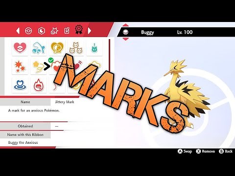 Pokemon MARKS Guide - How to get the MARK CHARM, Mark Rates, & MORE - Pokemon Sword and Shield