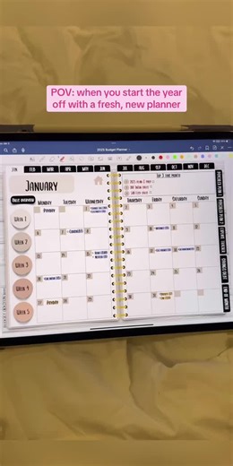 2025 Planner Setup and Budget Planning on iPad Pro | GoodNotes Digital Planner