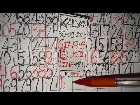 KALYAN MATKA OPAN LINE TRICKS TODAY CHART GUESSING 30-09-2025 SINGLE (19-64)Jodi ayega.