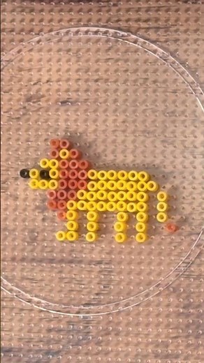 DIY Animal Fuse Bead Easy Craft Ideas - Tiny Lion! 🦁