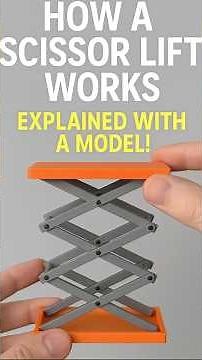 🔧 How a Scissor Lift Works — Explained with a Model! 🔧