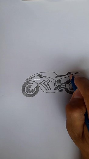 Step-by-Step Motorcycle Drawing Tutorial
