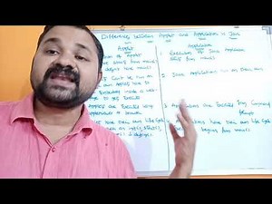 Differences between Applet and Application in Java