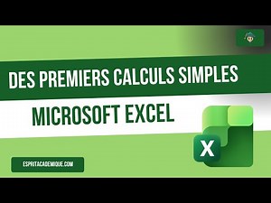 Effectuer des premiers calculs simples dans Excel