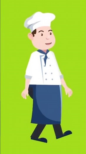Chef animation green screen