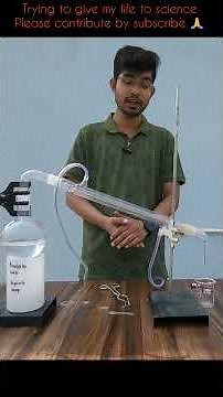 Simple Distillation lab setup explained separation of hexane from water