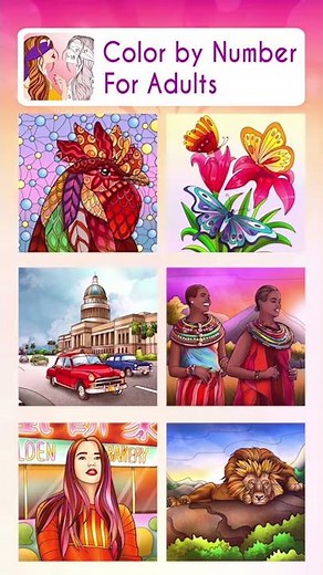 Color by Number For Adults