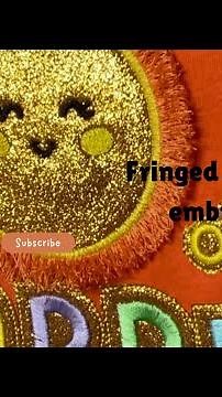 Machine Embroidery: The Making of Glitter and Fringed Designs' | Instructions