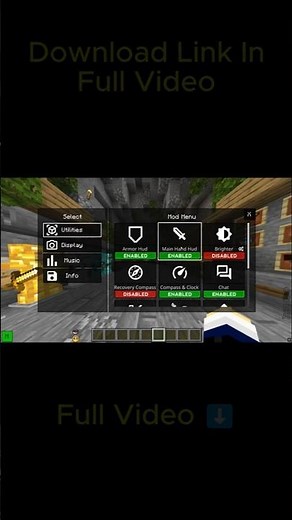 Best Mod Menu UI Clint For MCPE 1.21 (FPS BOOST) | Evoker Clint #minecraft #shorts