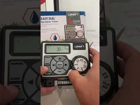 How to use the manual Feature on your orbit easy dial sprinkler timer.￼