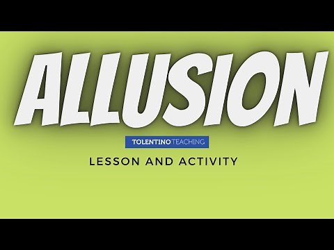 What is an Allusion? Lesson and Activity